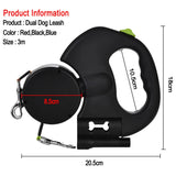 Dual dog leash size