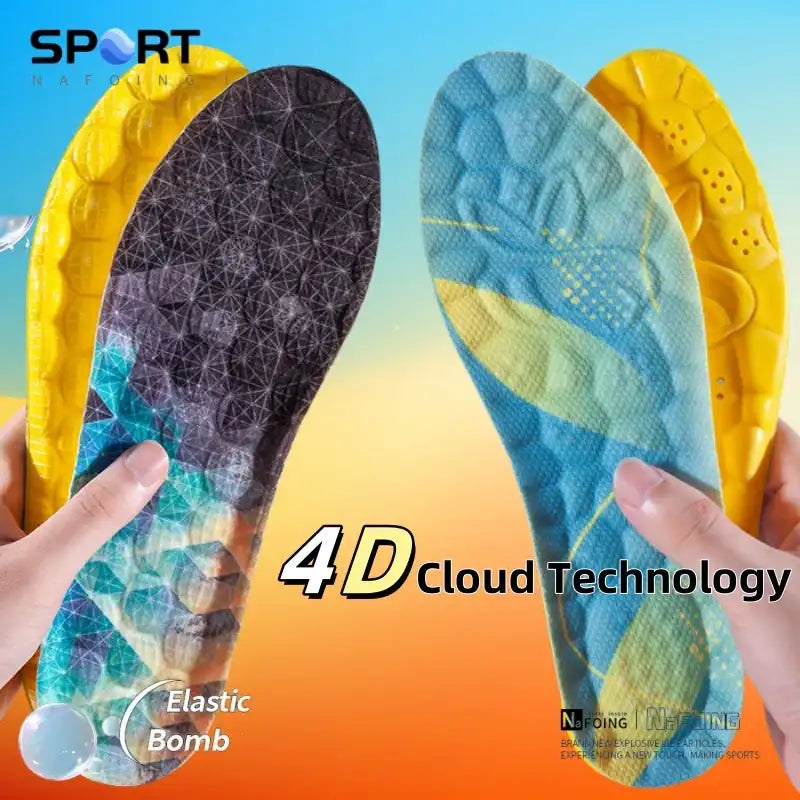 Smartlyo breathable shock absorption cushioning insoles designed for running and orthopedic support, shown in the image.