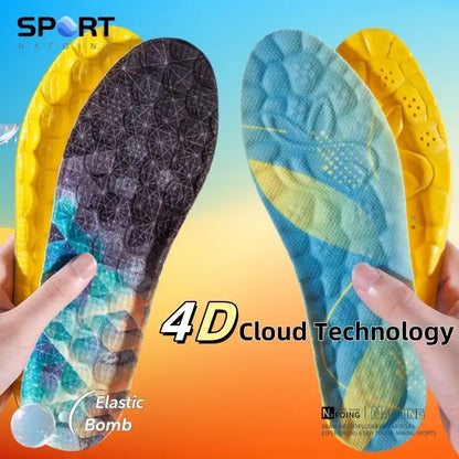 Smartlyo breathable shock absorption cushioning insoles designed for running and orthopedic support, shown in the image.