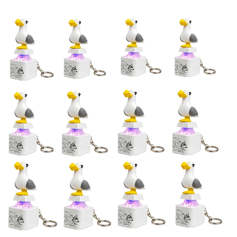 Rechargeable LED Sound Bird Keychain