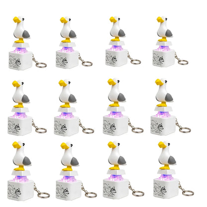 Rechargeable LED Sound Bird Keychain