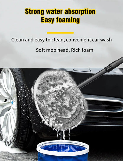 Retractable Bent Bar Car Wash Brush