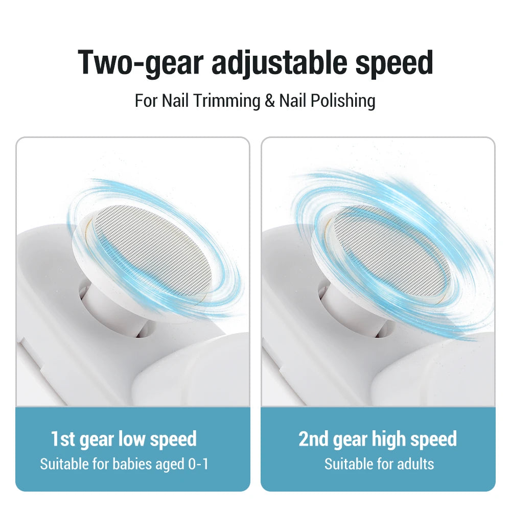 Rechargeable Electric Nail Clipper with LED Light