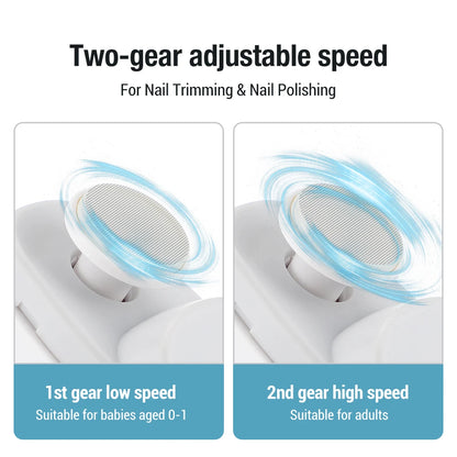 Rechargeable Electric Nail Clipper with LED Light