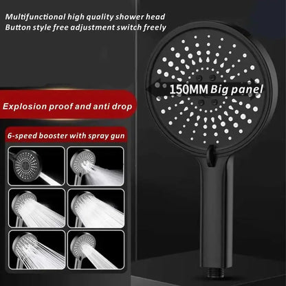7 Modes Pressurized Showerhead