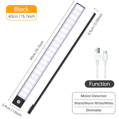 Motion Sensor LED Cabinet Light – USB Rechargeable