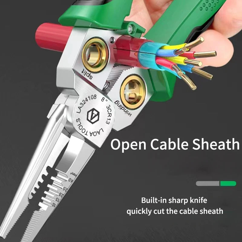 Stainless steel wire stripper detail