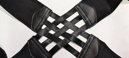 Smartlyo posture corrector for women and men, adjustable support device to improve posture and spinal alignment.