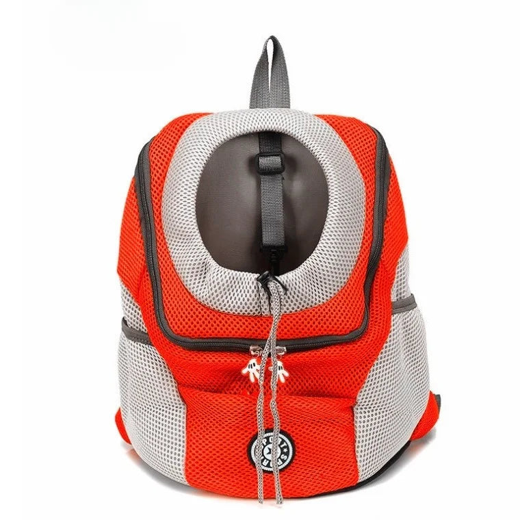Smartlyo pet carrier portable travel backpack with mesh sides and adjustable straps for comfortable pet transport