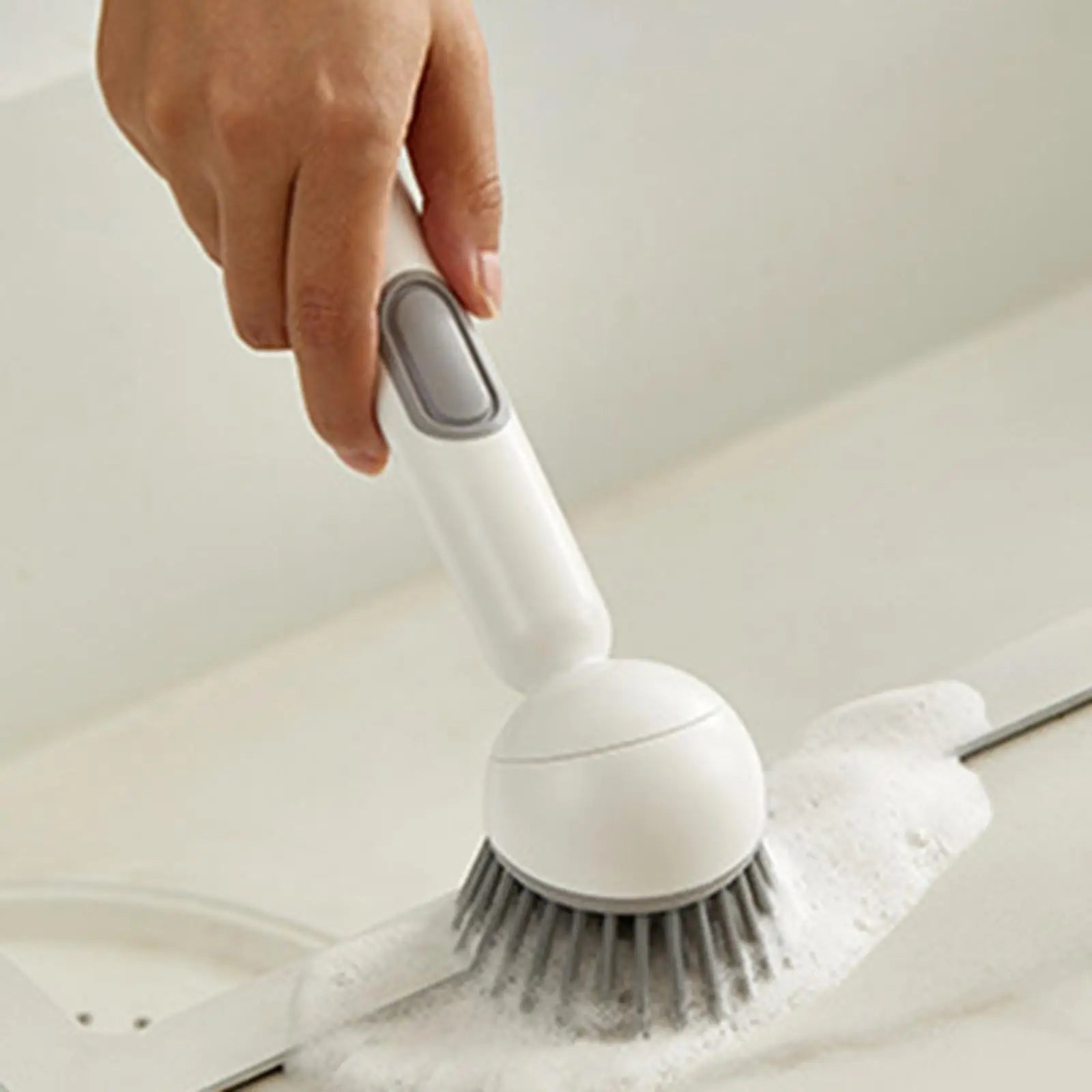 Smartlyo multifunctional kitchen cleaning brush with ergonomic handle and versatile bristles for scrubbing dishes and surfaces.