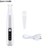 Smartlyo dog paw trimmer with LED light, showing the ergonomic handle and sharp blades for safe pet nail grooming.