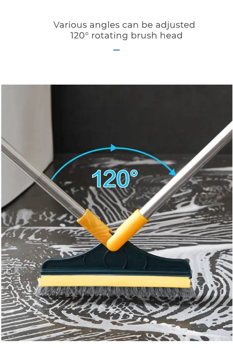 Smartlyo 2-in-1 multifunctional scrub brush with dual-sided cleaning head and ergonomic handle for versatile kitchen and bathroom scrubbing.