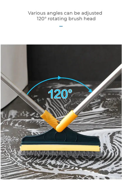 Smartlyo 2-in-1 multifunctional scrub brush with dual-sided cleaning head and ergonomic handle for versatile kitchen and bathroom scrubbing.