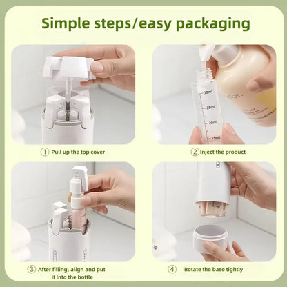 4-in-1 Travel Refillable Bottle