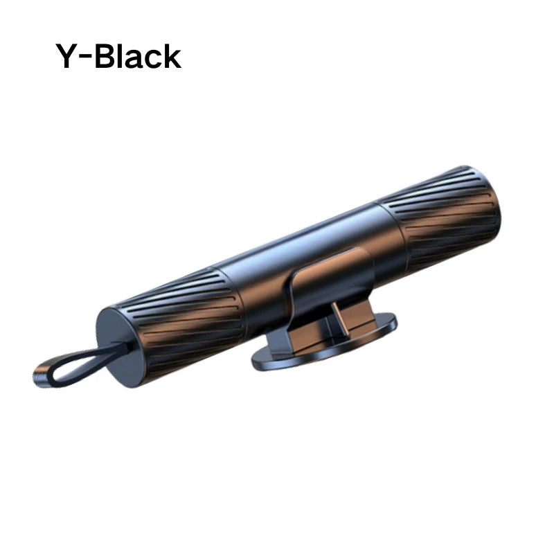 Smartlyo 2-in-1 car safety hammer – Black, ridged
