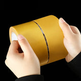 Smartlyo double-sided tape with high viscosity grid fiber, showing the adhesive surface and textured backing for strong bonding.