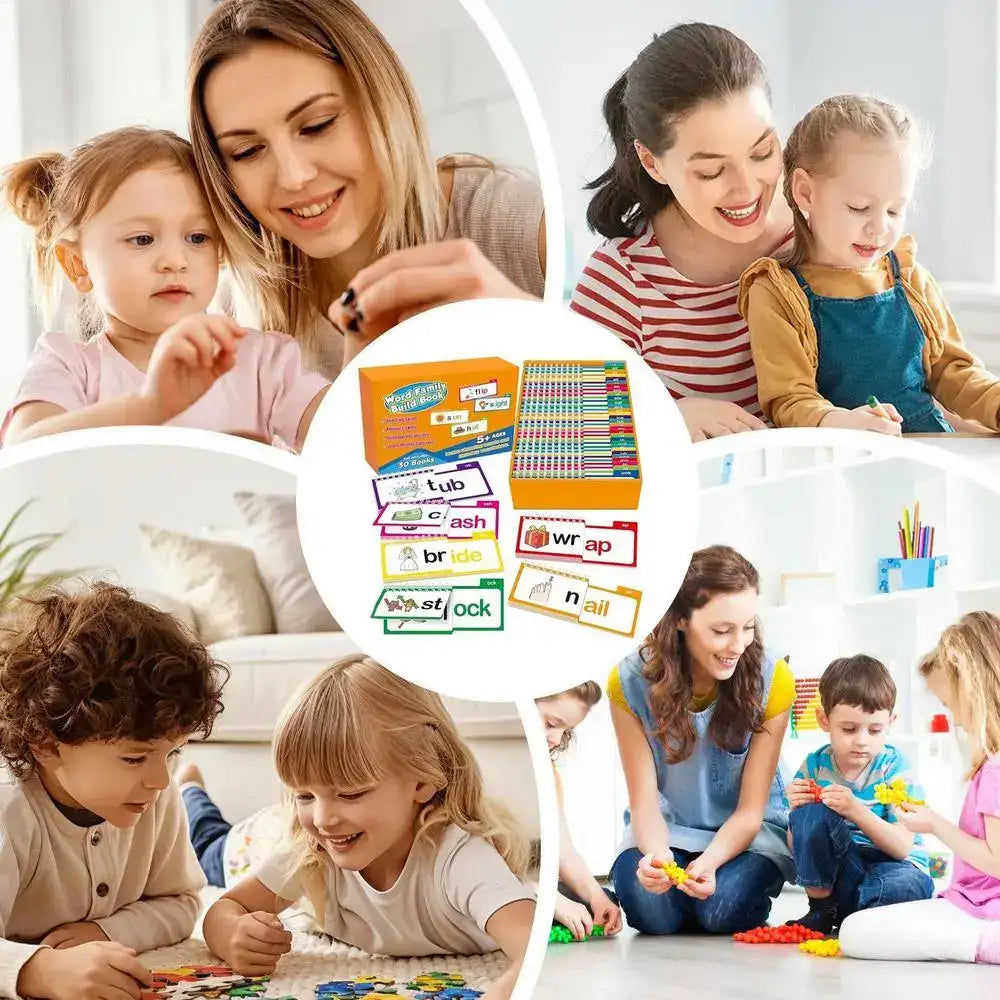 Smartlyo 30 Read and Rhyme Build Books set featuring colorful pages and engaging illustrations for early childhood learning and fun.