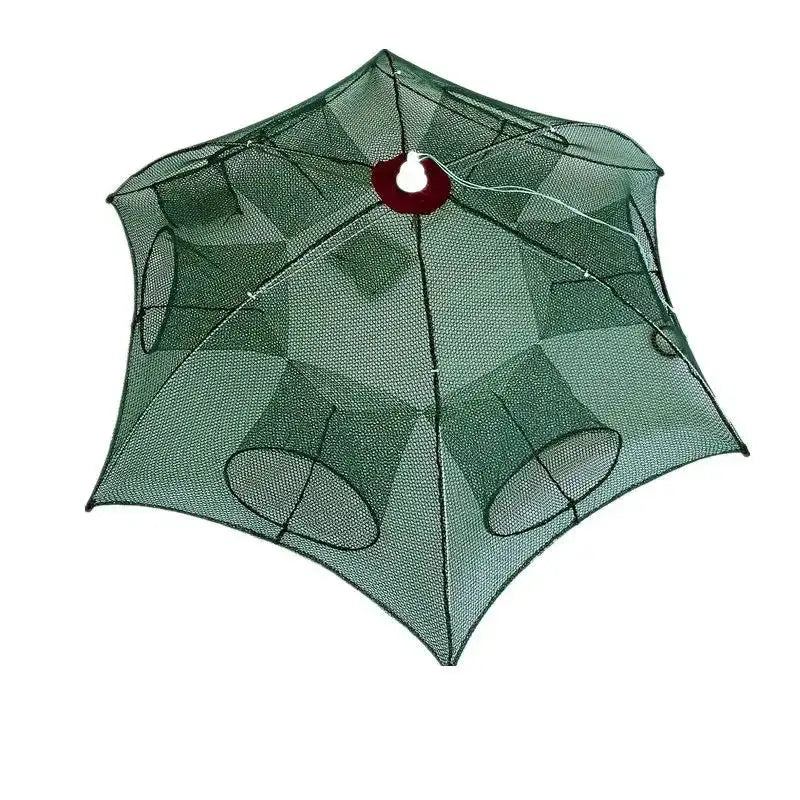 Smartlyo foldable fishing net with a lightweight frame and mesh bag, ideal for easy storage and fishing trips.