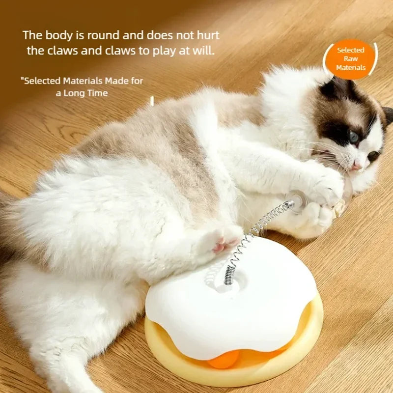 Smartlyo Pet Interactive Leakage Ball with colorful design, designed to entertain and engage cats or small dogs during play.