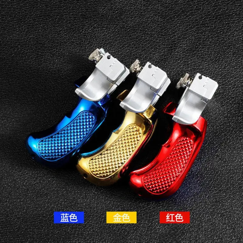 Smartlyo Laser Precision Slingshot with ergonomic grip and metallic frame, ready for target shooting.