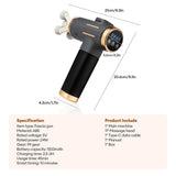 Smartlyo 11-in-1 electric massage gun with 99 speed levels, showing a sleek fascia gun for muscle relief and relaxation.