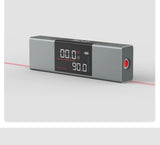 Digital inclinometer by Smartlyo with laser protractor display, showing measurement in a professional, compact design.