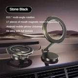 Smartlyo 360° magnetic cell phone holder showing the device securely mounted on a car dashboard with a strong magnetic grip.