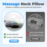 Smartlyo 3-in-1 neck and shoulder pillow massage for pain relief, showing the ergonomic design and plush fabric.