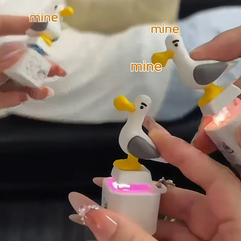 Rechargeable LED Sound Bird Keychain
