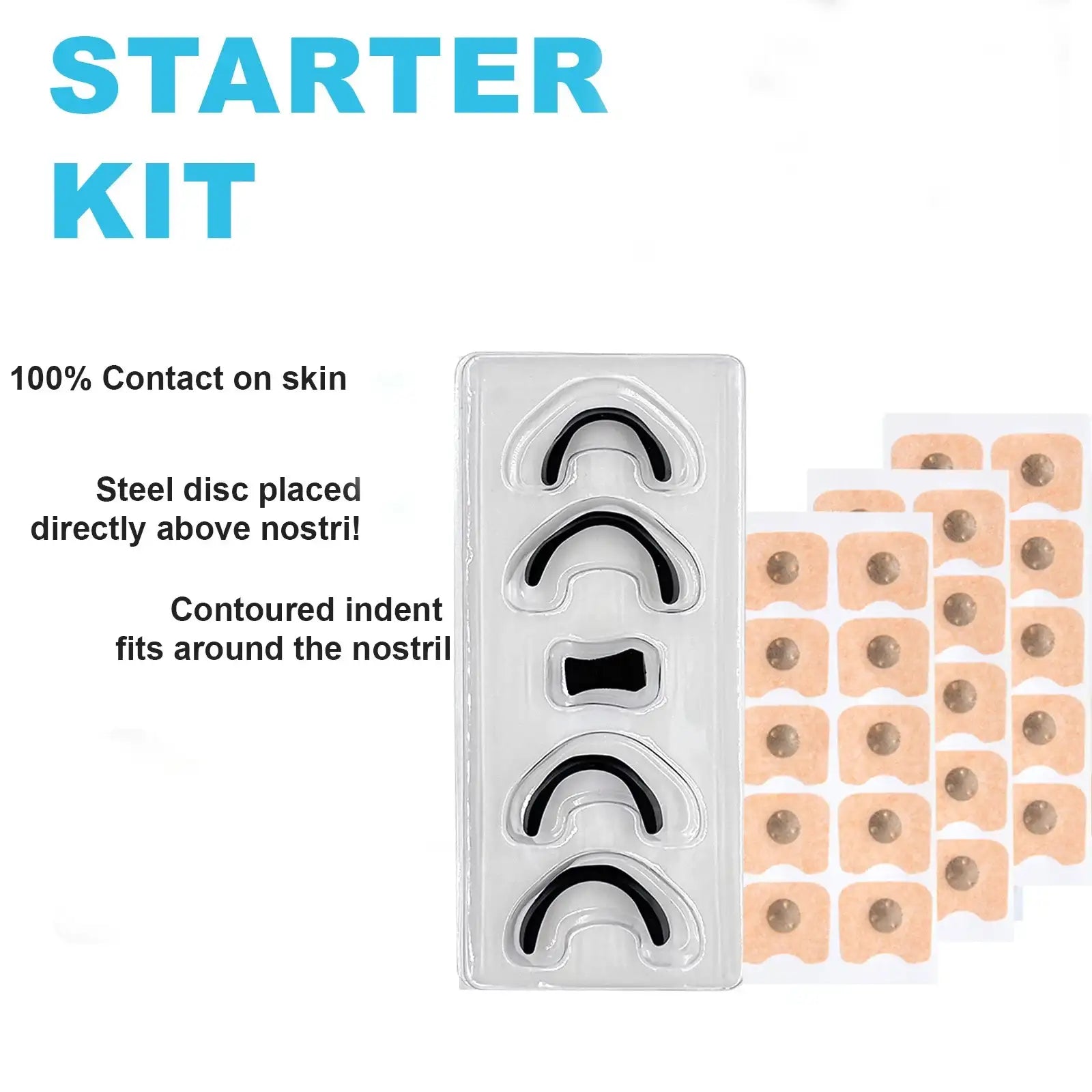 Smartlyo Nasal Breathing Dilators Starter Kit with reusable nasal strips for improved airflow and breathing comfort.