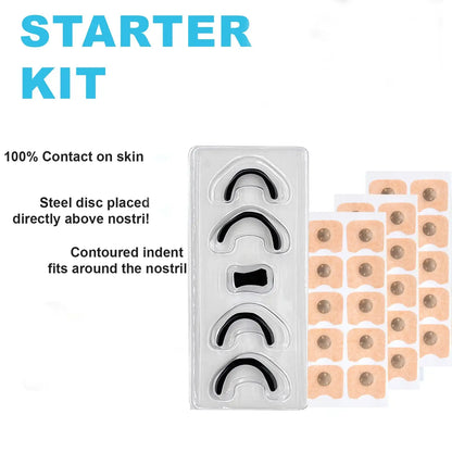 Smartlyo Nasal Breathing Dilators Starter Kit with reusable nasal strips for improved airflow and breathing comfort.
