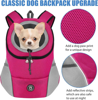 Smartlyo pet carrier portable travel backpack with mesh sides and adjustable straps for comfortable pet transport.