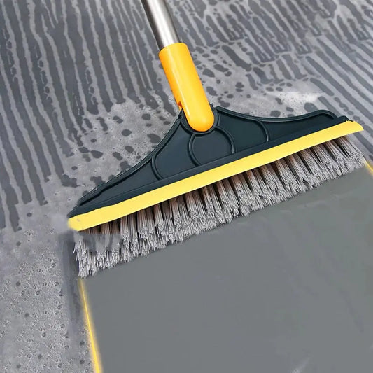 Smartlyo 2-in-1 multifunctional scrub brush with ergonomic handle and dual cleaning sides for versatile kitchen and bathroom cleaning.