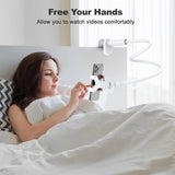 Smartlyo adjustable 360° rotating lazy phone holder with clamp, featuring a versatile design for hands-free device use.