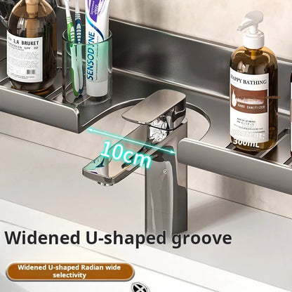 Suction Cup Wall-Mounted Bathroom Shelf (No Drilling)