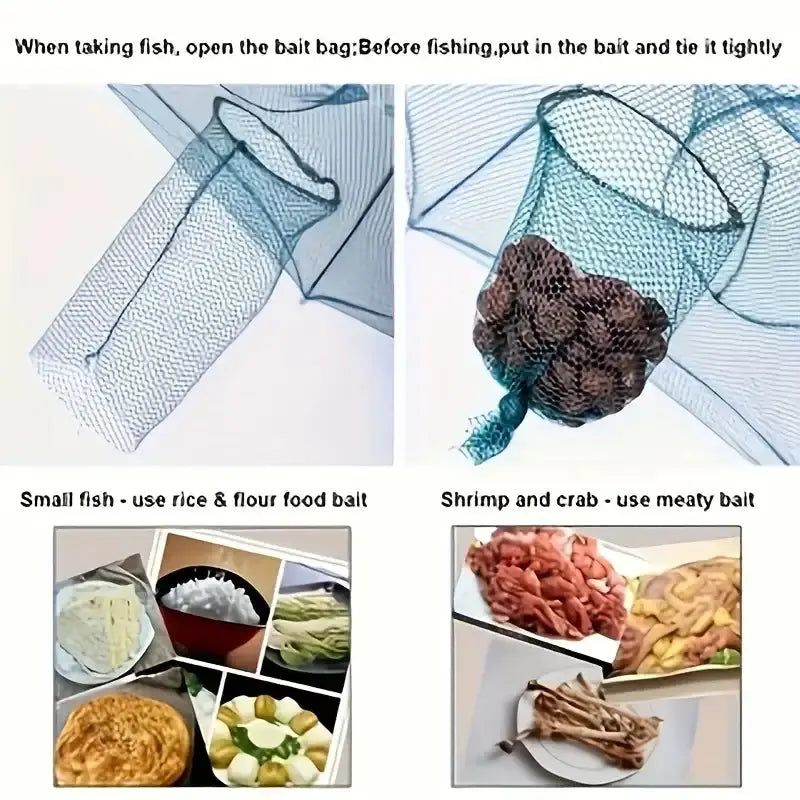 Smartlyo foldable fishing net with handle, compact and lightweight, suitable for easy storage and transport during fishing trips.
