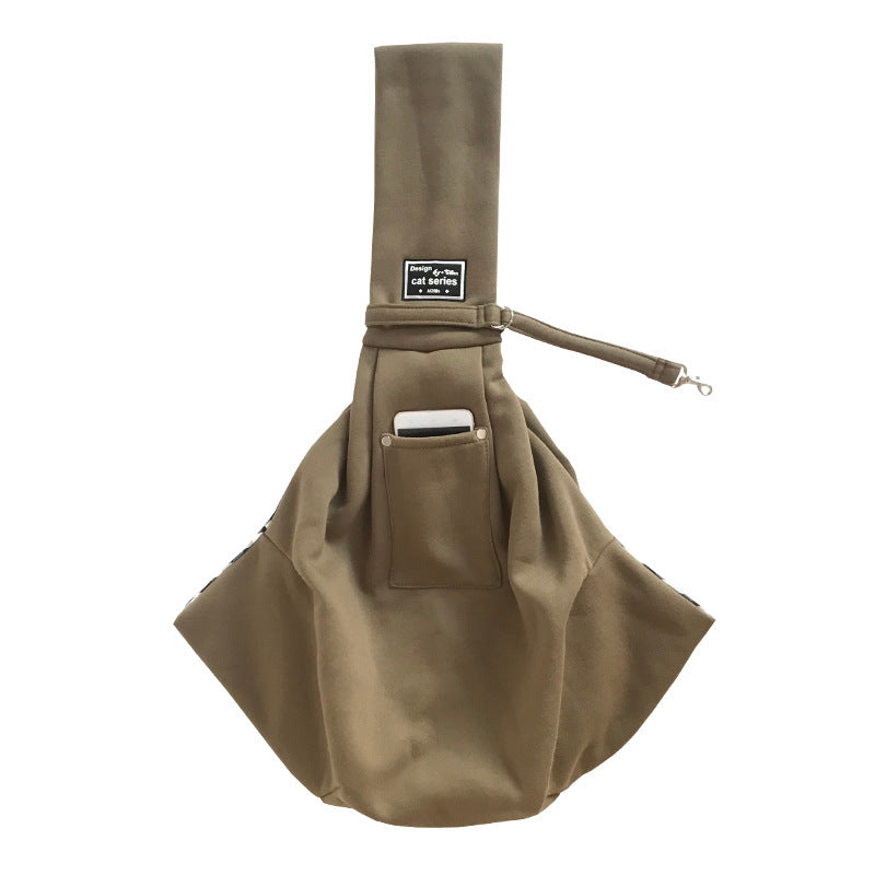 Smartlyo Pet Out Crossbody Shoulder Cat Bag showing a compact, stylish pet carrier with breathable mesh and adjustable strap.