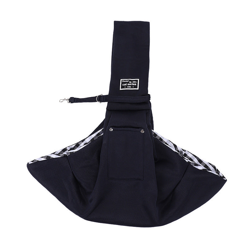 Smartlyo pet bag for cats, crossbody shoulder carrier with breathable mesh and secure zipper closure, perfect for travel and outings.